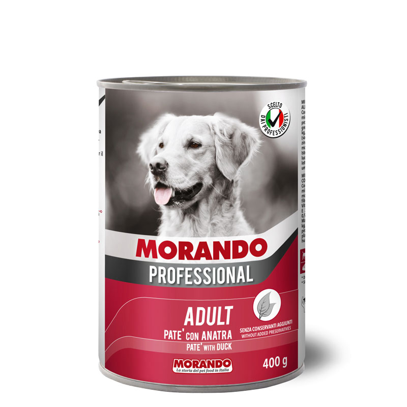Morando  Dog Can  ADULT PATÉ WITH DUCK