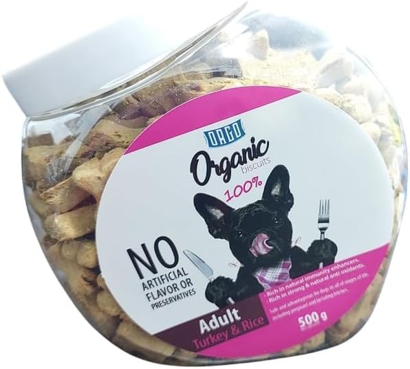 ORGO Organic Treats for Adult Dogs – Turkey & Rice