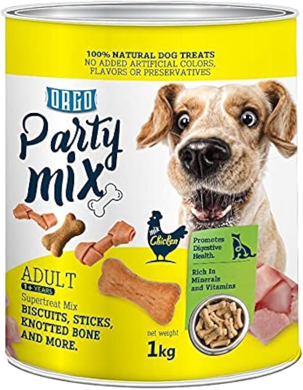 ORGO Party Mix Treats for Adult Dogs – Chicken Flavor