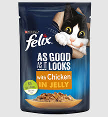 FELIX Wet Cat Food - As Good As It Looks Chicken in Jelly Wet Cat Food 85g