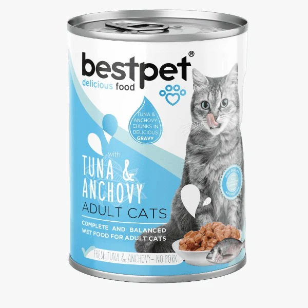 bestpet Adult Cat Wet Food – Tuna & Anchovy (400g)