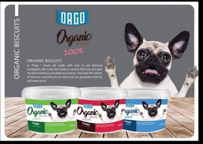 ORGO 100% Organic Biscuits for Puppies – Beef  & Rice