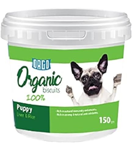 ORGO 100% Organic Biscuits for Puppies – Liver  & Rice