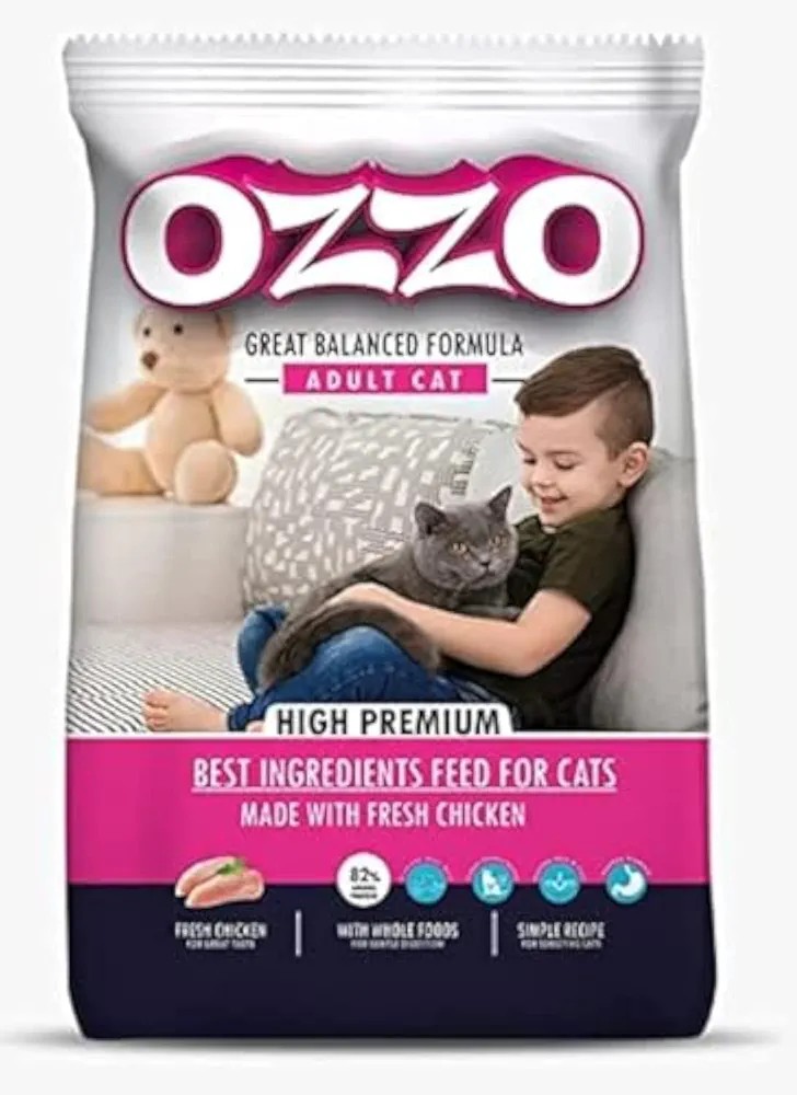 Ozzo Dry Food with Chicken for  Adult Cats4kg