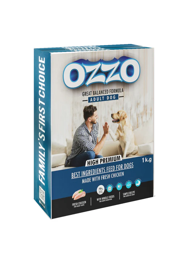 OZZO High Premium Adult Dog Dry Food With Fresh Chicken 1kg