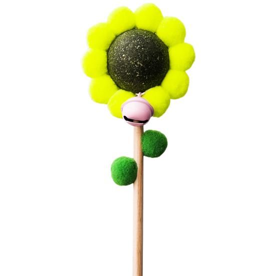 Catnip Ball Toy – Sunflower Design