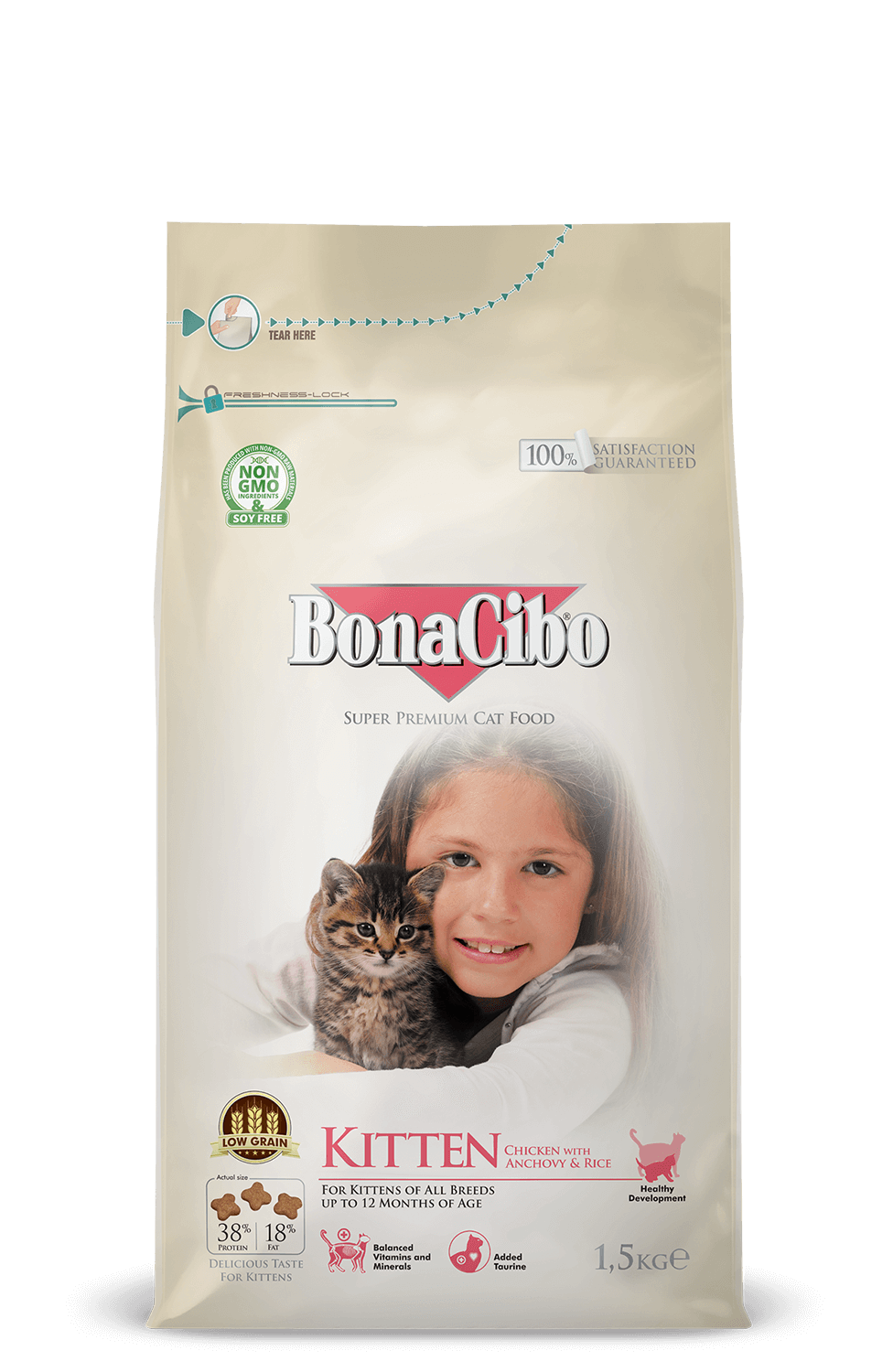 bona cibo dry food for kittens 1.5kg