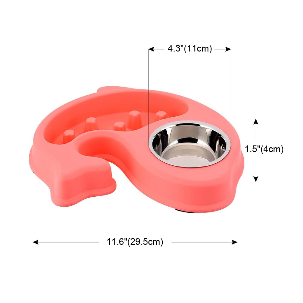 Slow Feeder fish-shaped  Bowl for dogs