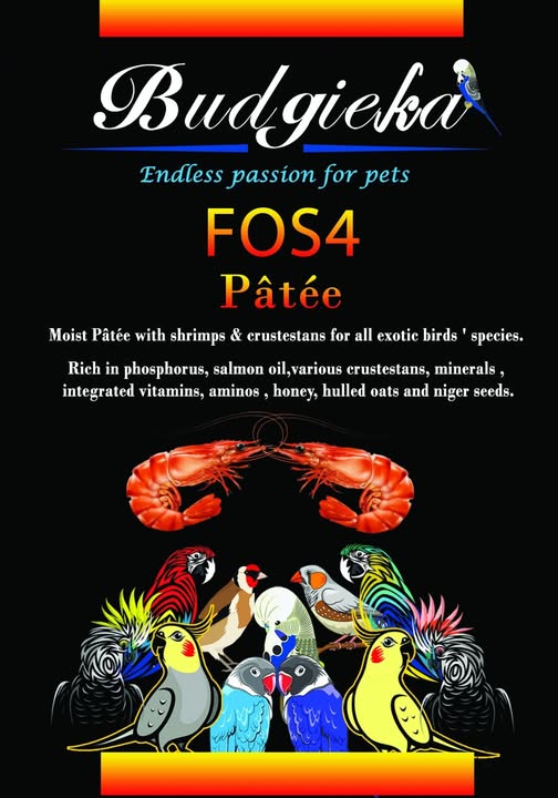 Budgieka Fos4 Patee 500 gm