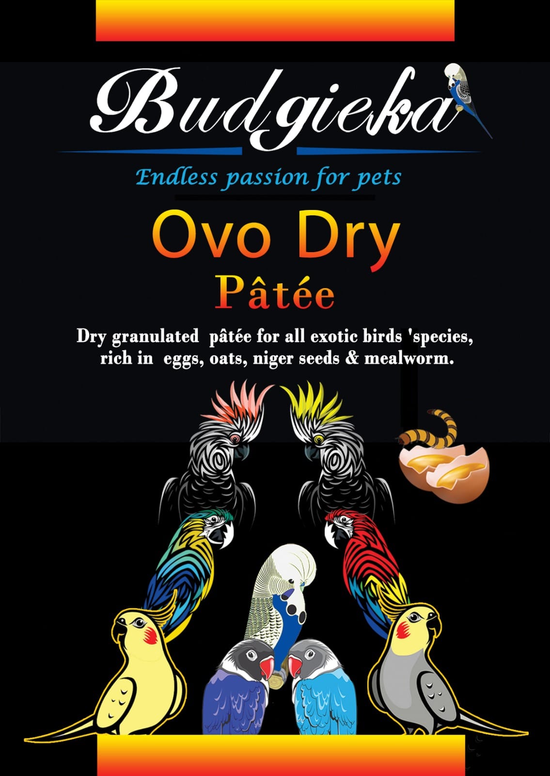 Budgieka Ovo Dry 500 gm