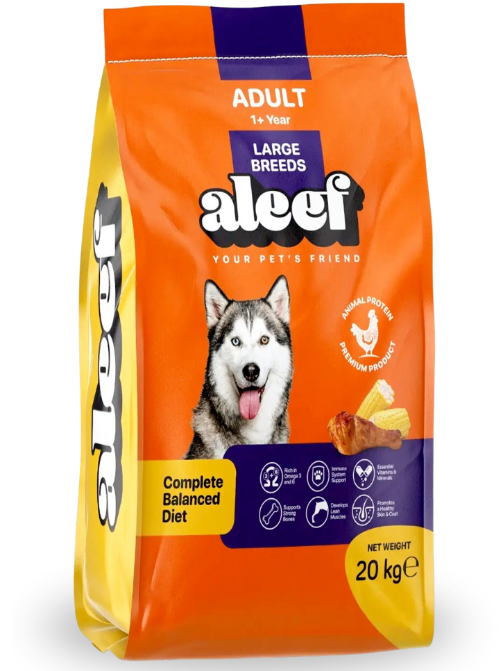 Aleef Dry Food For Adult Dogs 20 KG
