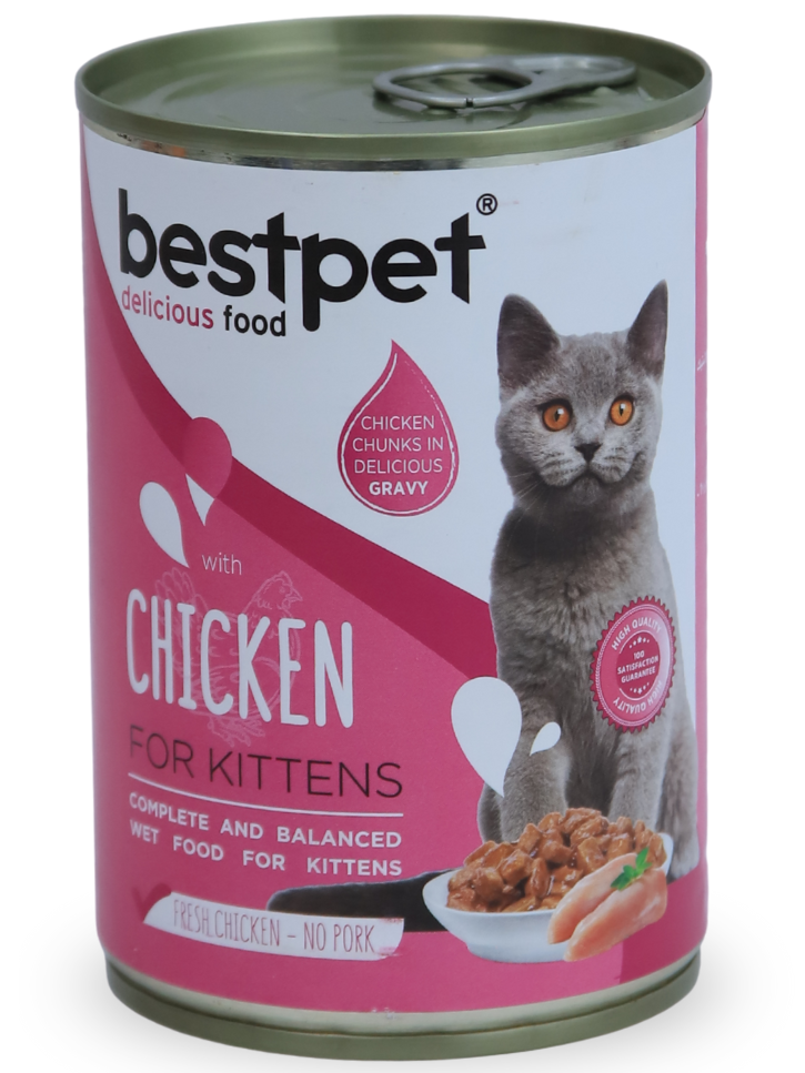bestpet Kitten With Chicken Wet Food Cans 400 g