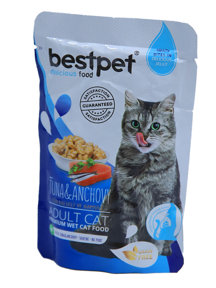 bestpet Wet Cat Food – With tuna&anchovy in Jelly (85g)