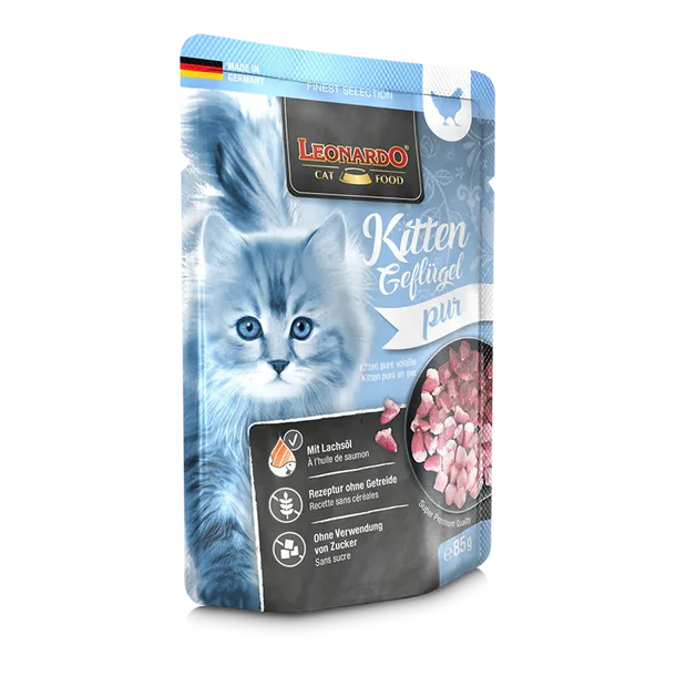 Leonardo Wet Food Kitten Cat with poultry 85 gr