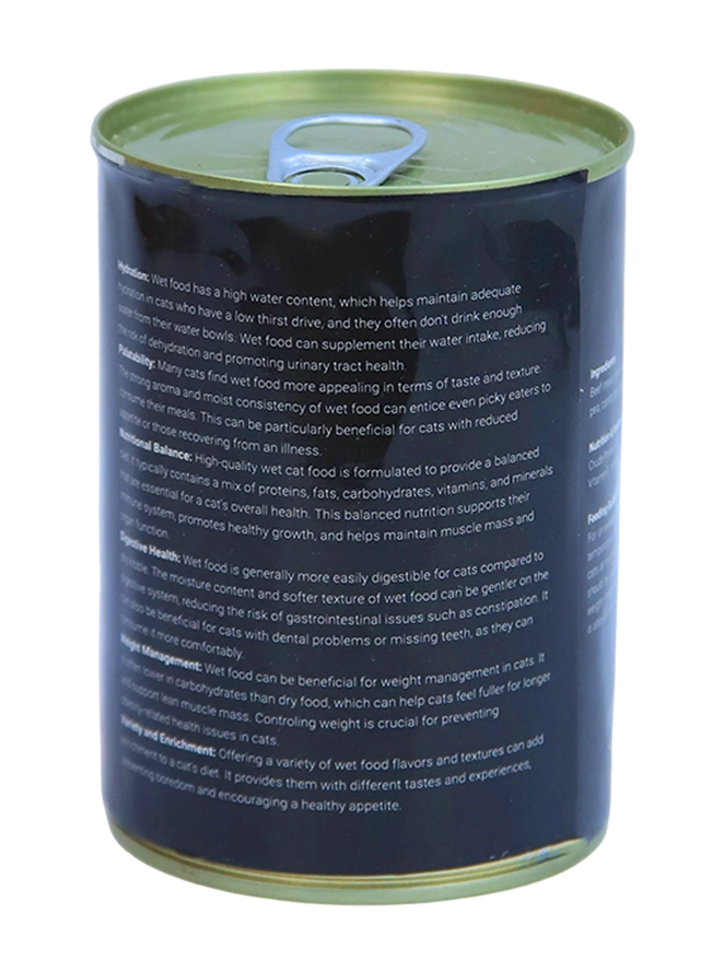 Breeder Wet Food for Cats – Beef Flavor – 400g