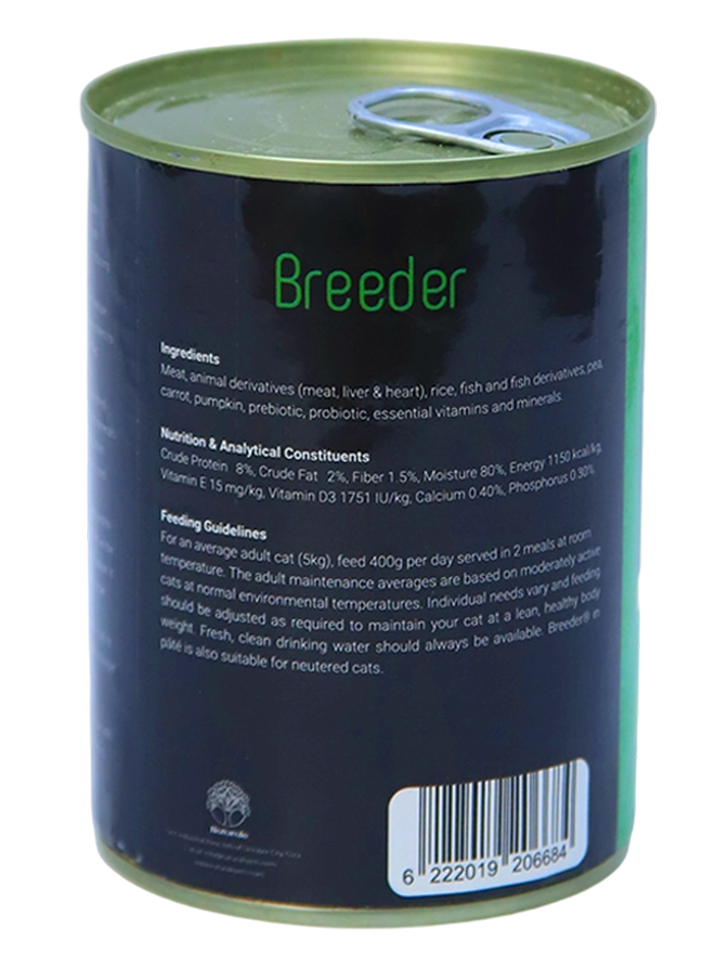 Breeder Wet Food for Cats – Mix Meat Flavor – 400g