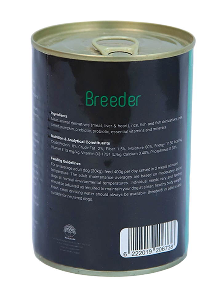 Breeder Wet Food for Dogs – Mix Meat Flavor – 400g