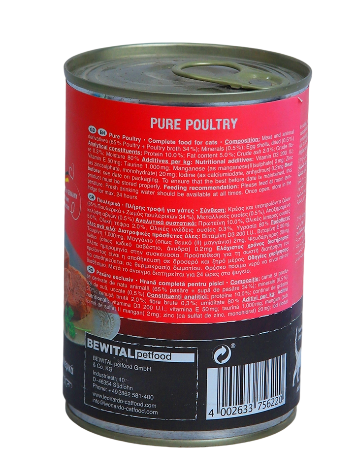 Leonardo Pure Can with Poultry 400g