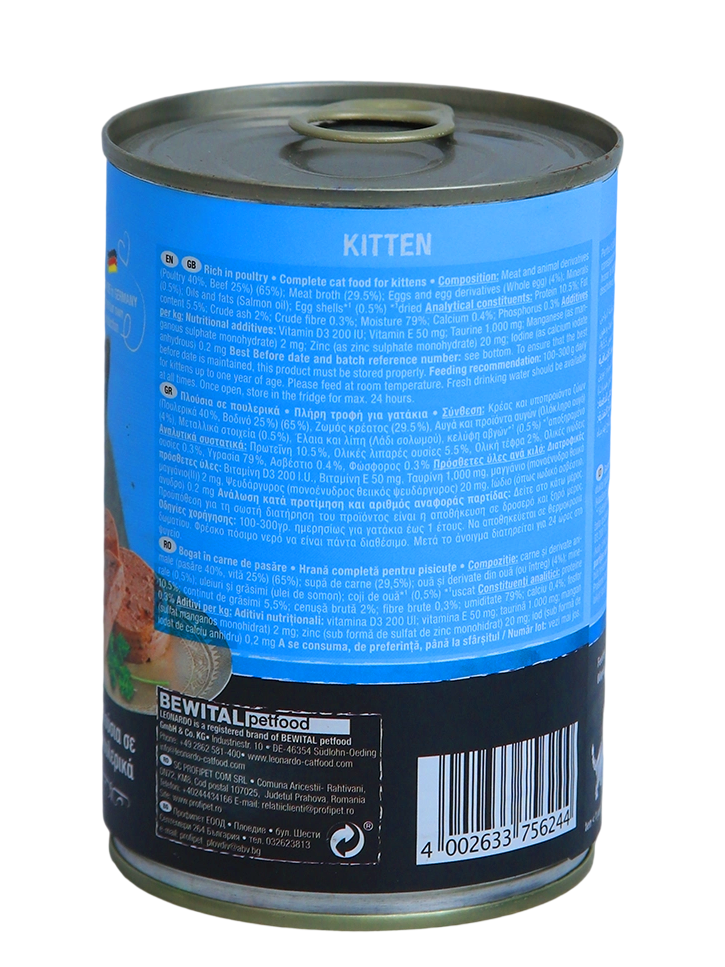 Leonardo Can For  Kitten 400g