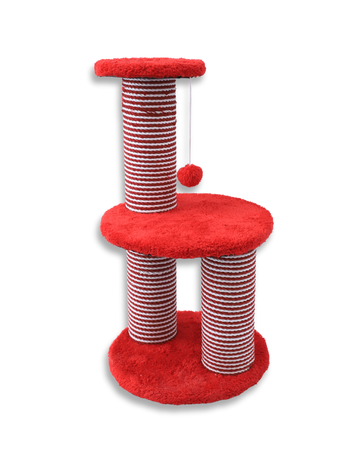 Round three-level cat scratch board 032