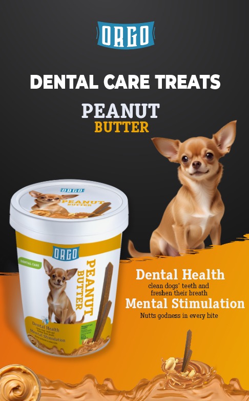 ORGO Peanut Butter Dental Care Dog Treats | Healthy Teeth & Fresh Breath