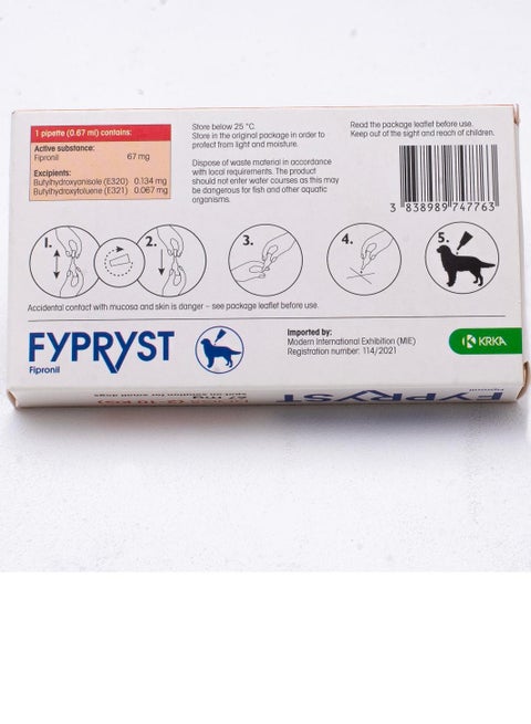 Fypryst Spot-On for Small Dogs (2–10 kg) | Flea & Tick Protection