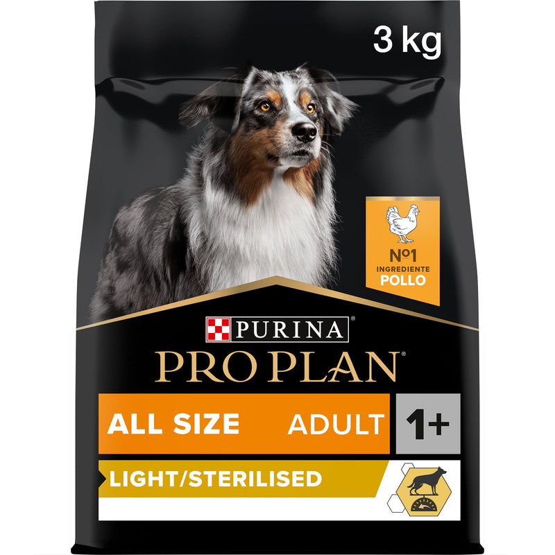 PURINA® Pro Plan® All Sizes Adult Light / Sterilised with OPTIWEIGHT®, Rich in Chicken Dry Dog Food 3KG