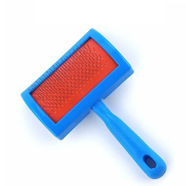 Plastic Brush with Metal Teeth for Pets