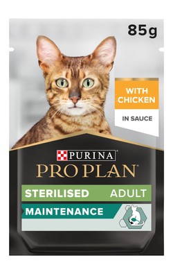 Purina Pro Plan Sterilised Wet Cat Food with Chicken in Gravy – 85g