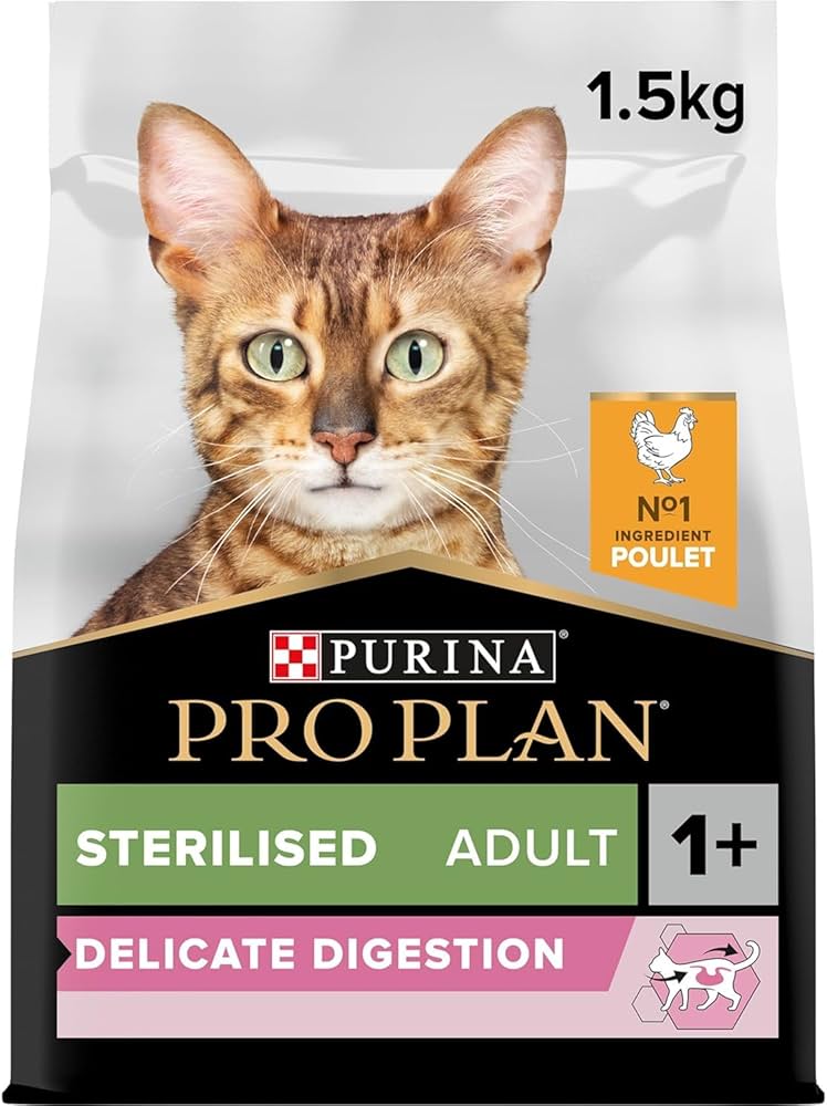 PURINA® PRO PLAN® Sterilised Adult 1+ year Rich in Chicken Dry Cat Food - 1.5 KG