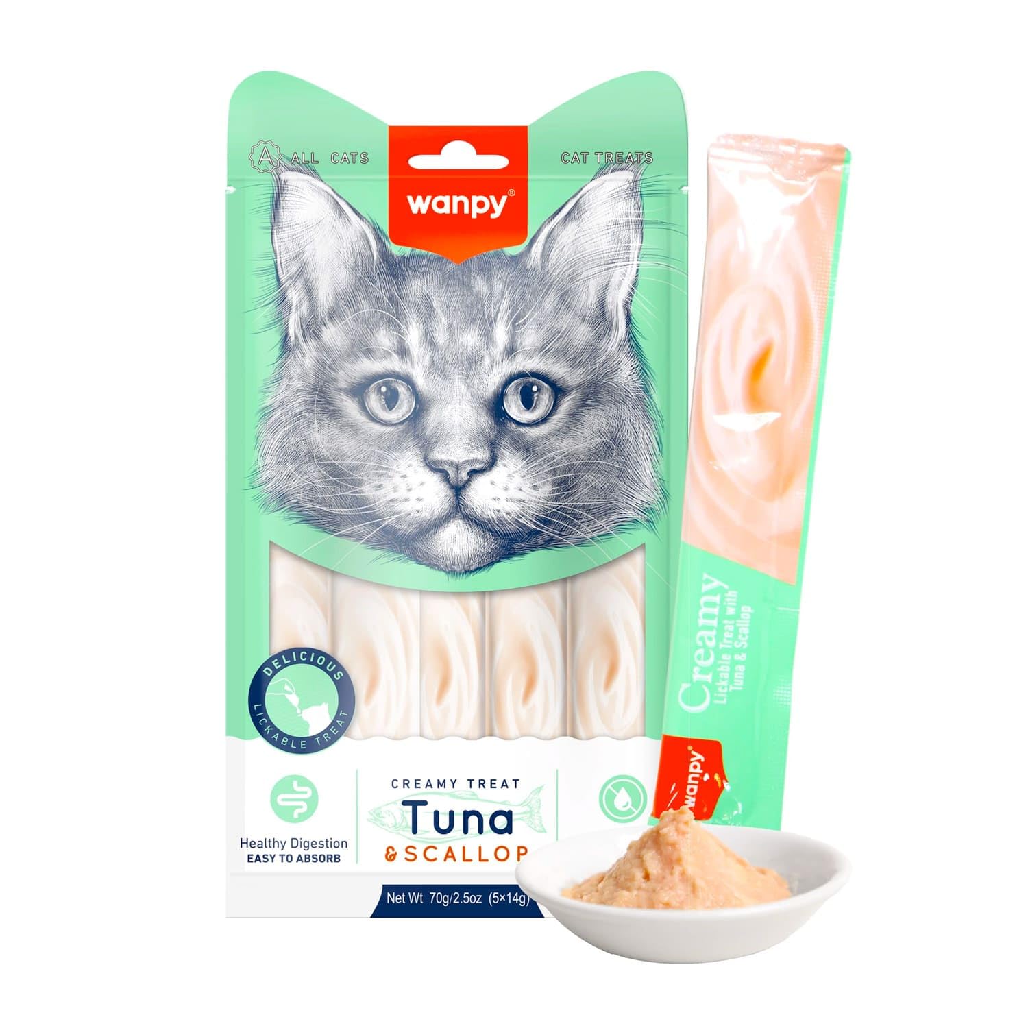 WANPY CREAMY TREAT WITH TUNA AND SCALOP