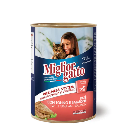 Miglior Cat Paté With Tuna And Salmon 400g
