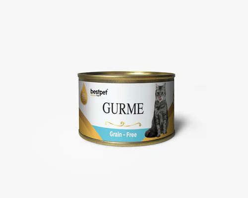 bestpet Gurme Grain - Adult Cat Wet Food Cans with Tuna & Anchovy 100 g
